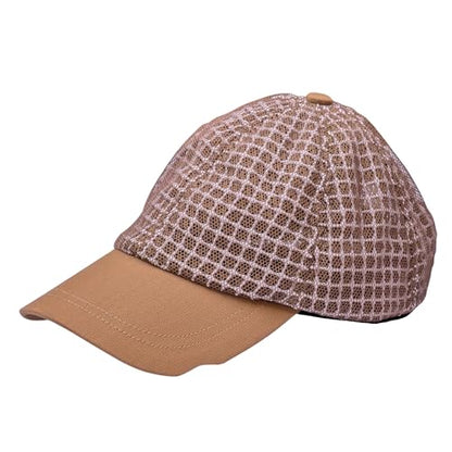 Three Layer Ventilated Beekeeping Veil in Round (3-Layer Hat, Khaki P-Cap) - color: Khaki P-CAP