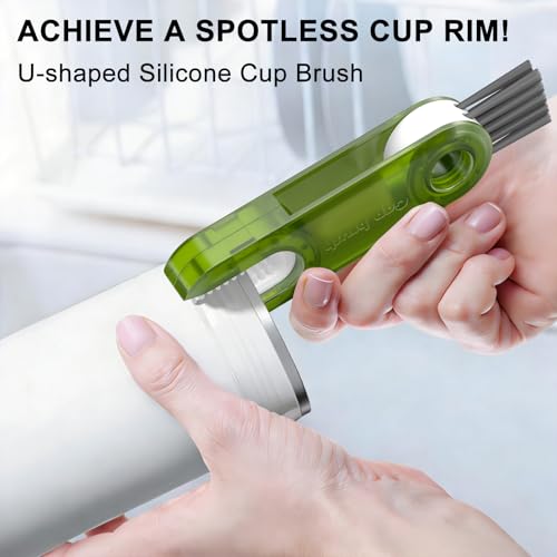 3 in 1 Cup Lid Gap Cleaning Brush Set, Multifunctional Bottle Cleaning Tools, Mutipurpose Tiny Cup Holder Cleaner, Home Kitchen Crevice Brush Tools