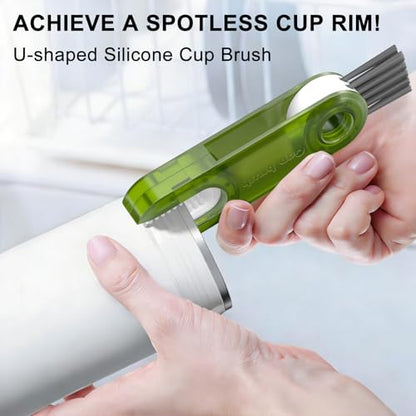 3 in 1 Cup Lid Gap Cleaning Brush Set, Multifunctional Bottle Cleaning Tools, Mutipurpose Tiny Cup Holder Cleaner, Home Kitchen Crevice Brush Tools