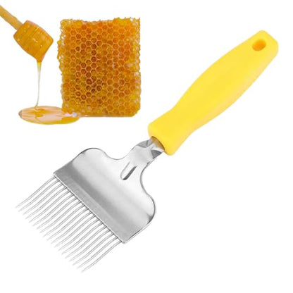 Honey Scraper,Stainless Steel Small Honeycomb Fork | Honey Hive Uncapping Shovel Scraper,for Bee Keeping Farm Outdoor Indoor Backyard Garden Beekeeper Beginners