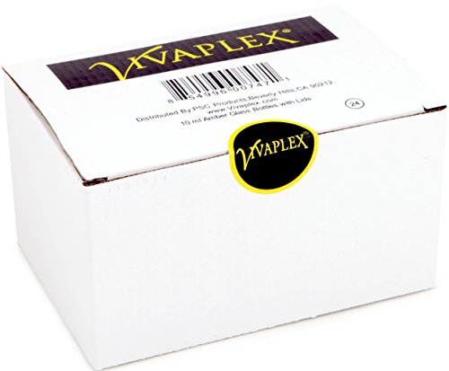 Vivaplex, 24, Amber, 10 ml (1/3 oz) Glass Bottles, with Lids