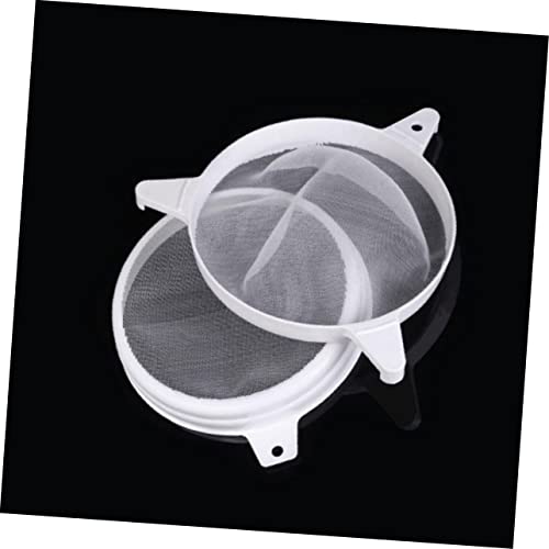 Alipis Beekeeping Supplies Plastic Honey Strainer Double Sieve Fine Mesh for Honey Filting Bee Keeping Tools