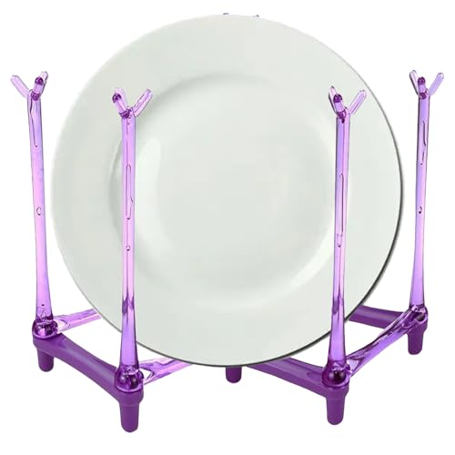 PCTC Retractable Cup Drying Rack, Drinking Glass and Sports Bottle Drainer Stand, Plastic Bag Dryer and Mug Tree with Non-Slip Bottom for Kitchen Countertop (Random Colour)
