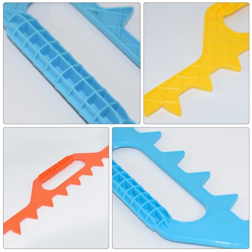 Abaodam Plastic Beekeeping Measuring Rake and Hive Frame Spacer Tool for Beehive Frame Distance Measurement, 3pcs Set, Beekeeping Supplies for Hive Maintenance Random Color