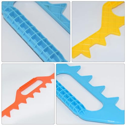 Abaodam Plastic Beekeeping Measuring Rake and Hive Frame Spacer Tool for Beehive Frame Distance Measurement, 3pcs Set, Beekeeping Supplies for Hive Maintenance Random Color