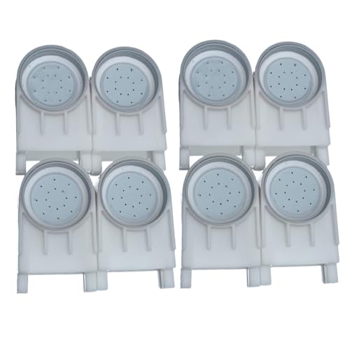 8 Pack Bee Hive Entrance Feeders with Lids,Durable Plastic Base & Aluminum Cover,Easy Mason Jar Feeders for Sugar Water or Syrup,Beekeeping Supplies for Langstroth Hives - color: White