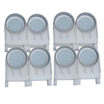 8 Pack Bee Hive Entrance Feeders with Lids,Durable Plastic Base & Aluminum Cover,Easy Mason Jar Feeders for Sugar Water or Syrup,Beekeeping Supplies for Langstroth Hives - color: White