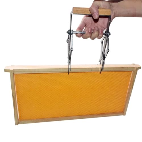 Bee Hive Frame Grip Bee Hive Frame Holder Capture Frame Grip Horizontal Bar Nest Box Frame Grip Holder Beehive Clip Clamp Grasp Beekeeping Tools for Beekeeeper