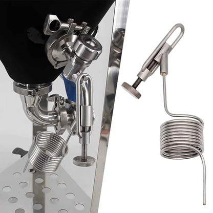 Beer Sampling Valve Coil, Practical, Easy-to-Install, Lightweight Dehumidification and Fermentation Vessel Accessory for Home, Style B