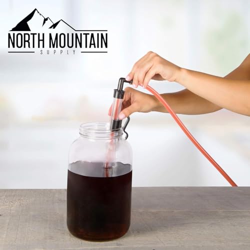 North Mountain Supply Quick Start Automatic Siphon - 24 Inches, with Bucket Clip & Hose