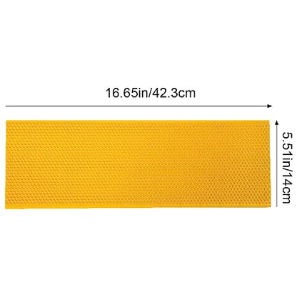 BeeCastle 10pcs Yellow Beehive Frame Beeswax Coated Foundation Sheet,Waxed Foundation Sheets, 5-5/8-Inch Medium Foundation for Beehive Medium Frames - color: Yellow, size: 5-5/8-Inch