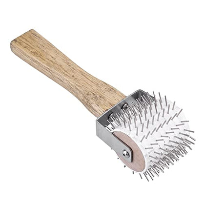 ZJchao Beekeeper Uncapping Roller Tool – Stainless Steel Needle Roller for Efficient Honey Extraction, Compatible with Standard Beekeeping Frames