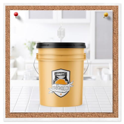 Fermentaholics Airlock 4 Pack – Brewing & Fermentation Airlocks – Use with Drilled Rubber Stopper, Grommeted Lid – Make Beer, Wine, Sauerkraut, Pickles, More (Mixed Airlock)