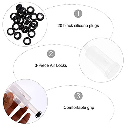 Cabilock 1set Stoppers for Fermentation Food-grade for Wine and Brewing Easy to Clean