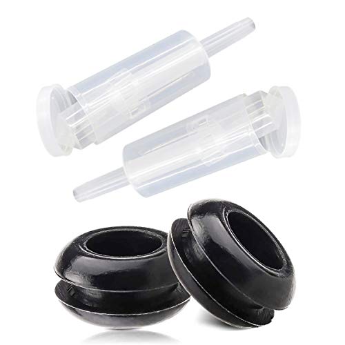 발효용 12팩 3피스 에어락 세트 BPA 프리 1.6cm(5/8인치) OD, 1cm(3/8인치) ID 플라스틱 에어록 발효기 및 실리콘 그로밋, 발효, 양조, 맥주, 와인, 소금에 절인 양배추, 김치용