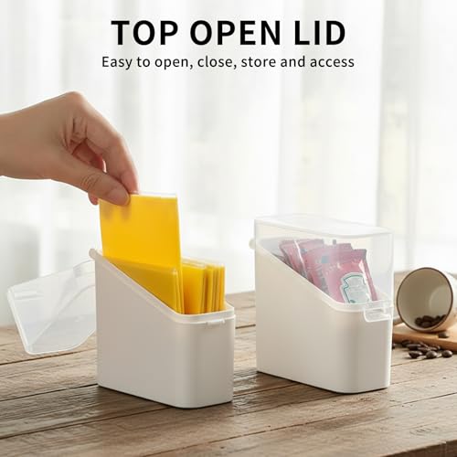 2-Pack Airtight Sliced Cheese Containers for Refrigerator, White Food Storage Holders with Clear Lids to Keep Cheese Fresh - Compact & Stackable