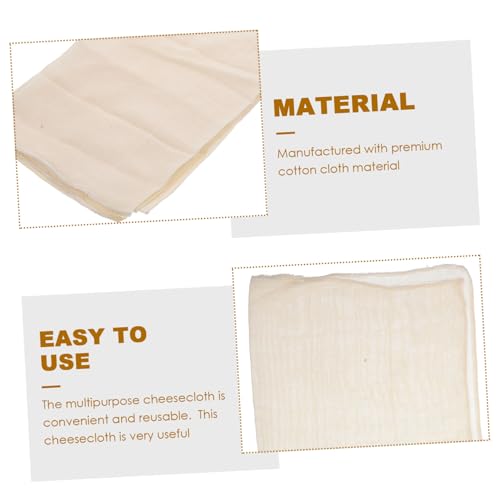 Alipis 6pcs Reusable Cheesecloth Filter Cloth for Straining Draining and Tofu Making Unbleached Multi-use Kitchen Essential for Cheese Yogurt and Juicing