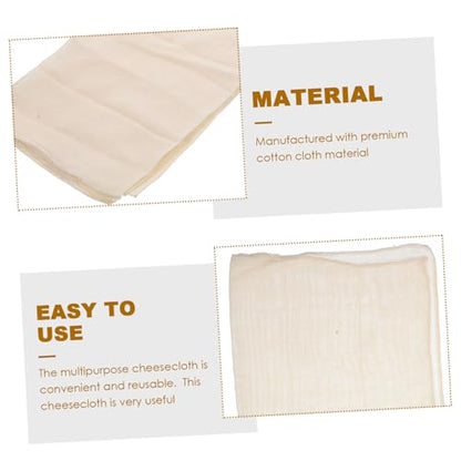 Alipis 6pcs Reusable Cheesecloth Filter Cloth for Straining Draining and Tofu Making Unbleached Multi-use Kitchen Essential for Cheese Yogurt and Juicing