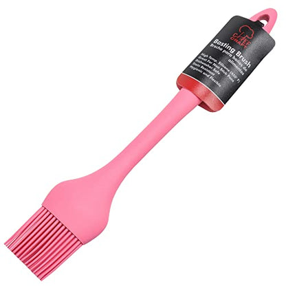 Chef Craft Premium Silicone Basting Brush, 10.25 inch, Pink - color: Pink