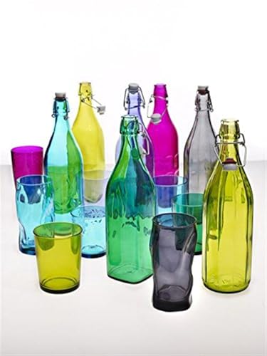 Bormioli Rocco Giara Bottle 33.75 Oz - Blue - color: Blue, size: 33.8 Ounces