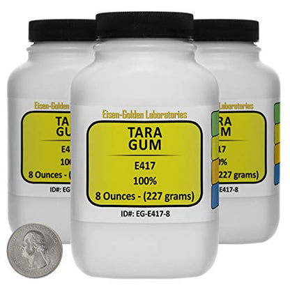 Tara Gum [E417] 100% USP Food Grade Powder 1.5 Lb in Three Bottles - size: 1.5 Pounds in 3 Bottles