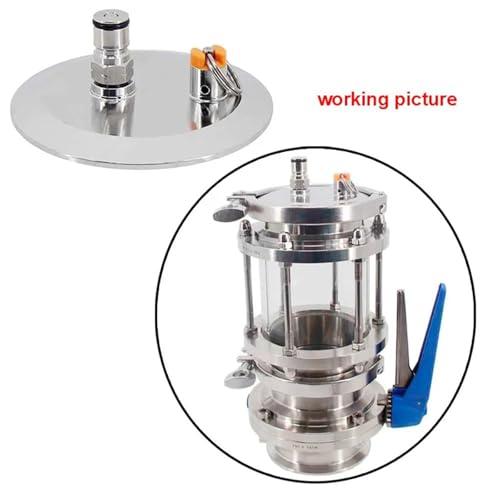 Stainless Steel Brewing Tool End Cap with Ball Post Homebrewing Conical Fermenter Accessories Dry Hoppers Accessory