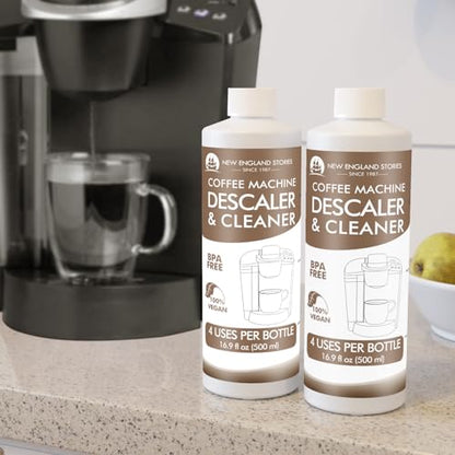 New England Stories 8 Uses Descaling Solution Compatible with Keurig - 33.8oz Coffee Machine Descaler, Espresso Coffee Maker Cleaner, Coffee Pot Limescale Remover - style: Descaling Solution for keurig