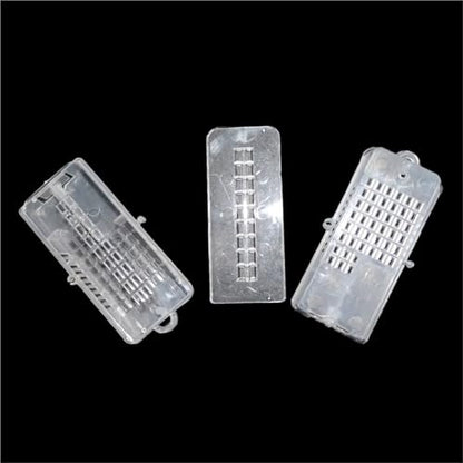 Queen Bee Cage 30 Pcs Bee Tools Bee Transport Cages Beekeeping Equipment Queen House Beehive White Transparent Queen Bee Cage for Beekeeping Supplies