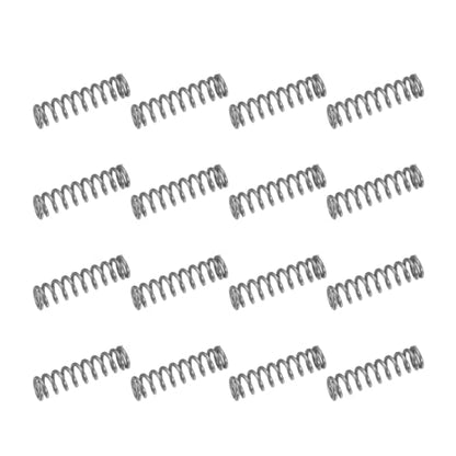 uxcell 50Pcs 304 Stainless Steel Compression Springs, 0.5mm x 4mm x 15mm Small & Tiny Pen Spring for Home Repair & DIY, Workshop & Industrial Use, (Silver Tone) - size: 4mmx15mm