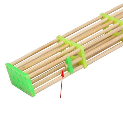 Queen Bee Cage 20Pcs Lengthened Bamboo Queen Bee Cage King Isolation Transport Cages Beekeeping Tools for Beekeeping Supplies