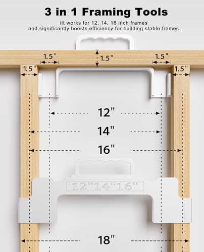 2 PCS Framing Tools, 12", 14"16" On Center Layout framing Spacing Tool, Cast Aluminum Layout Jig for Walls, Roofs, Floors, Ladders, Decks for Man.