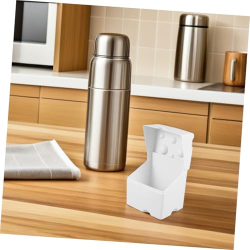 Sewroro Cheese Storage Box with Flip Lid 1pcs White Abs Plastic Airtight Cheese Container for Refrigerator Fresh-keeping