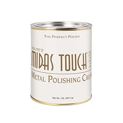 Rolite Midas Touch Metal Polishing Cream 2 Lb for Silver Gold Brass Copper Chrome Non-toxic Jewelry Restoration - size: 32 Ounce (Pack of 1), style: 1 Pack