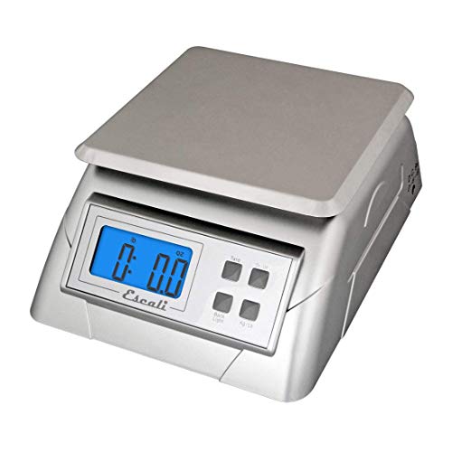 Escali Alimento 136DK Digital Kitchen Scale, Elite Food Measuring to The Gram with Removable Stainless Steel Platform and LCD Display, Baking and Cooking Made Simple - size: 9.75" x 7.00" x 3.75", style: 136DK
