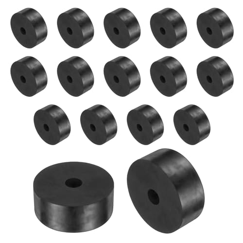 uxcell 16 Pcs Rubber Spacers 50mm OD x 10mm ID x 20mm Height Round Anti Vibration Spacer Rubber Bushing Grommets - size: 50mm OD x 10mm ID x 20mm Height