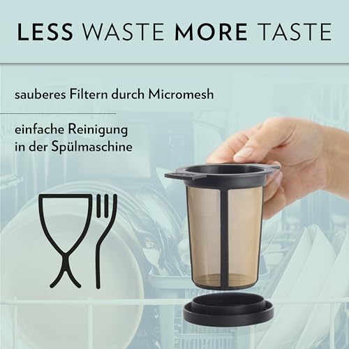 Finum Reusable Stainless Steel Coffee and Tea Infusing Mesh Brewing Basket, Large, Black - color: Black, size: Large, style: Brewing Basket