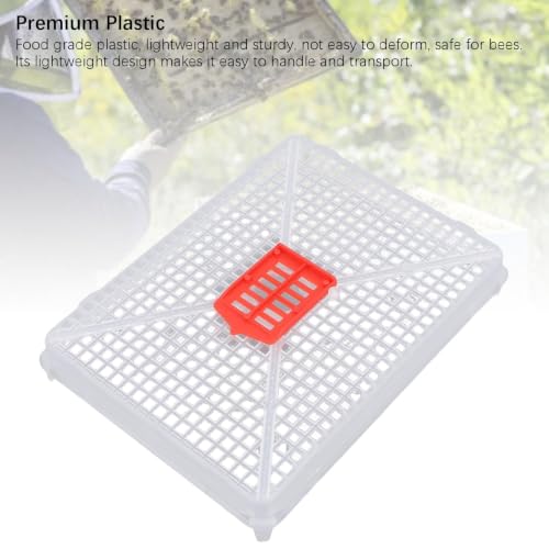 6pcs Plastic Queen Cage Beekeeping Tool Beekeeping Box with Square Buckle Design for Artificial Swarming, Introduction of Queens