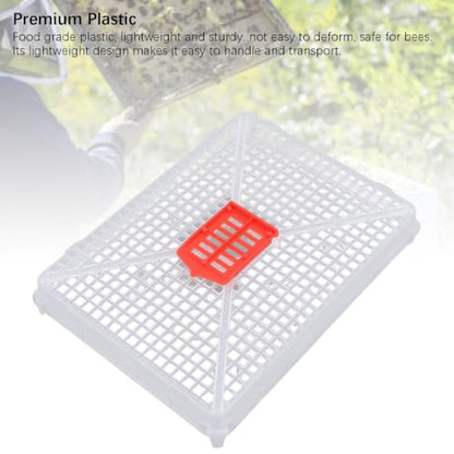 6pcs Plastic Queen Cage Beekeeping Tool Beekeeping Box with Square Buckle Design for Artificial Swarming, Introduction of Queens