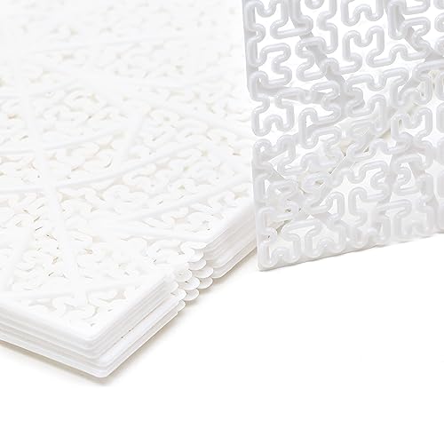 Cheese Draining & Ripening Mat - Plastic Cheese Ripening Mesh (7.87x7.87 Inches) - Cheese Plastic Drying Mats, 6 Pcs