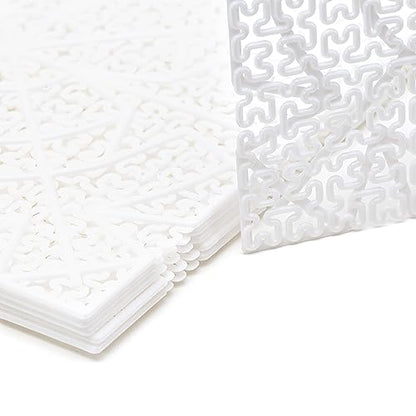 Cheese Draining & Ripening Mat - Plastic Cheese Ripening Mesh (7.87x7.87 Inches) - Cheese Plastic Drying Mats, 6 Pcs