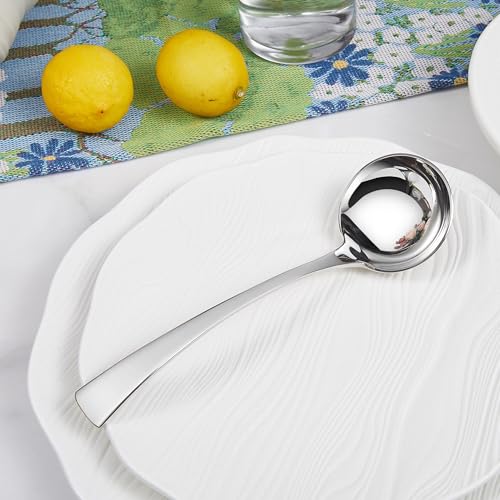 KEAWELL Austin Gravy Ladle, 18/10 Stainless Steel, 7.6 inch, Silver, Dishwasher Safe (1)
