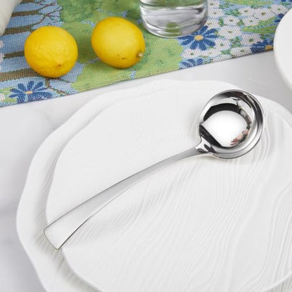 KEAWELL Austin Gravy Ladle, 18/10 Stainless Steel, 7.6 inch, Silver, Dishwasher Safe (1)
