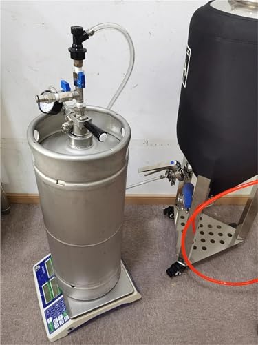 Ball Lock Pressure Transfer Kit for Conical to Keg, Closed System for Oxygen-Free Beer Transfer, Homebrew Equipment(D Coupler) - size: D Coupler