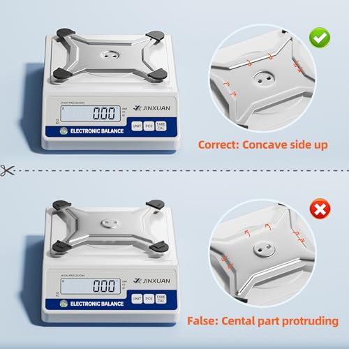 Digital Lab Scale 0.01g Accuracy 5000g Analytical Balance Scale Precision Scale for Weighing Gold Silver Jewelry Diamond Powder Grain Food, Electronic Gram Scale with 500g Weight, LCD Display, 7units - style: 5000gx0.01g