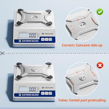 Digital Lab Scale 0.01g Accuracy 5000g Analytical Balance Scale Precision Scale for Weighing Gold Silver Jewelry Diamond Powder Grain Food, Electronic Gram Scale with 500g Weight, LCD Display, 7units - style: 5000gx0.01g