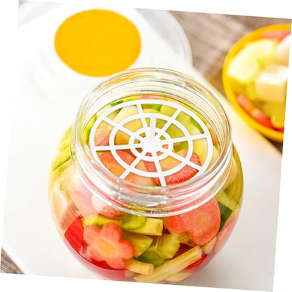 5Pcs Multifunctional Pickle Press Tool Fermentation Weights for Wide Mouth Jars for Pickled Vegetables Kimchi User-friendly Design for Home Outdoor Use