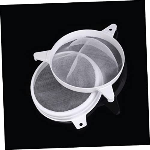 Cabilock 1pc Double Sieve Plastic Honey Strainer Beekeeping Supplies Fine Strainer Bee Keeping Tools Honey Filting Mesh
