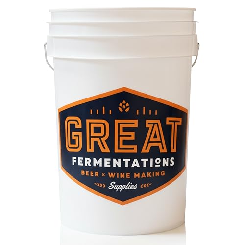 6.5 Gallon Fermenting Bucket - BPA Free Food Grade Fermentation Bucket without Lid - Multi-purpose Reusable Brewing Container with Handle - Fermenter For Home Brewing Enthusiasts - size: Bucket Only
