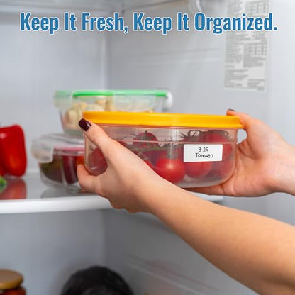 BLISKO 500 Pcs Removable Labels Easy Peel Off, 1x2 Inch Blank Food Label Stickers, Waterproof, Oil Resistant, No Residue, Freezer Tape for Labeling, Freezer Labels for Home, Restaurants & Catering - size: 500 Pcs Blank Labels (1 x 2 Inch)