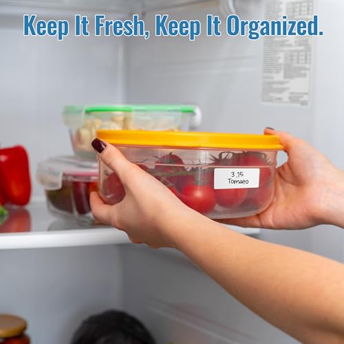 BLISKO 500 Pcs Removable Labels Easy Peel Off, 1x2 Inch Blank Food Label Stickers, Waterproof, Oil Resistant, No Residue, Freezer Tape for Labeling, Freezer Labels for Home, Restaurants & Catering - size: 500 Pcs Blank Labels (1 x 2 Inch)